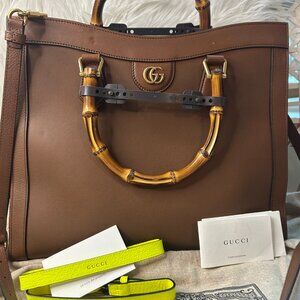 GUCCI Diana Bag, Large, Bamboo Handles